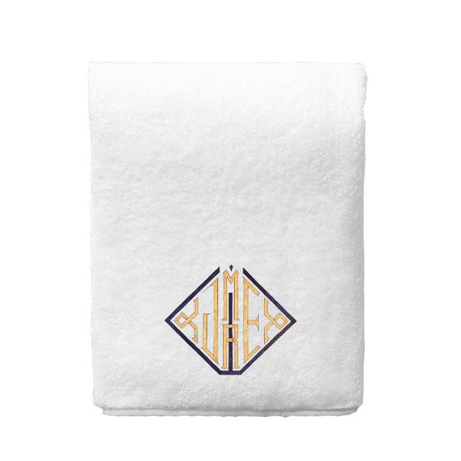 Custom monogram towels hot sale